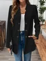 Simple Regular Fit Plain Blazer
