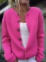 Casual Stand Collar Halloween Cardigan