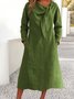 Plain Regular Fit Casual Dress With No