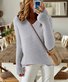 Women's Solid Color Long-Sleeved Temperament Knitted V-Neck Inner Sweater Versatile Fashion Slim Fit