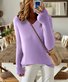 Women's Solid Color Long-Sleeved Temperament Knitted V-Neck Inner Sweater Versatile Fashion Slim Fit