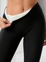 Four-Side Projectile Plain Regular Fit Casual Plush Four-way Stretch Tights Warm Pants Autumn And Winter Style Lambskin Thickened Stretch Leggings