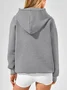 Hoodie Loose Simple Fashion Striped Hooded Loose Long-sleeved Sweatshirt