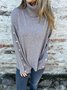 Regular Fit Casual Plain Sweater