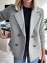 Shawl Collar Loose Simple Coat