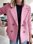Shawl Collar Loose Simple Coat
