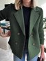 Shawl Collar Loose Simple Coat