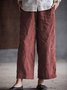 Casual Plain Straight Pants