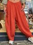 Casual Plain Slim Taper Pants