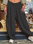 Casual Plain Slim Taper Pants