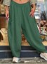 Casual Plain Slim Taper Pants