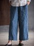 Casual Plain Straight Pants