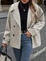 Plain Casual Regular Fit Jacket