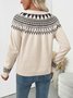 Cotton Casual Crew Neck Sweater