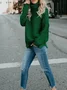 Loose Lady Romance Split Joint Plain Sweater