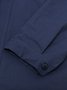 Women Solid Irregular Single-breasted Button Cotton Long Sleeve Linen Blouse
