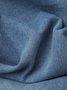 Women Casual Pockets Buttoned Jeans Blue Denim Pants
