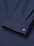 Women Solid Irregular Single-breasted Button Cotton Long Sleeve Linen Blouse