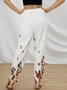 Casual Floral Ombre Loose Pants