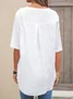 Casual Shift Short Sleeve Cotton Top