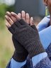 Vintage Statement Plain Fingerless Casual Gloves
