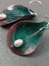 Green Vintage Alloy Earrings