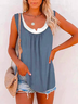 Casual Sleeveless T-shirt