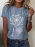Dandelion Casual Crew Neck T-Shirt