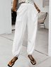 Casual Cotton And Linen Loose Pants