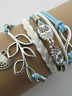 Women Leaf and Animal Vintage Alloy Bracelet