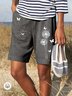 Women Casual Summer Dandelion Loose Summer Shorts