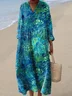 Casual V Neck Dress With No