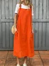 Casual Plain Spaghetti Maxi Dress