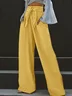 Urban Plain Wide Leg Pants