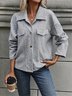 Urban Loose Buckle Shawl Collar Jacket