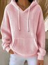 Vintage Cotton Plain Hoodie