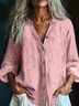 Casual Plain V Neck Shirt