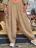 Casual Plain Slim Taper Pants