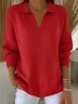 Women's Classic Casual Lapel Sweater