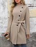 Plain Casual Trench Coat